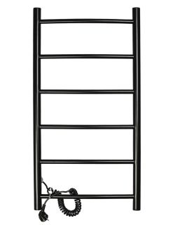 Полотенцесушитель электрический Domoterm Аврора DMT 109-6 40х80 EK L чёрный